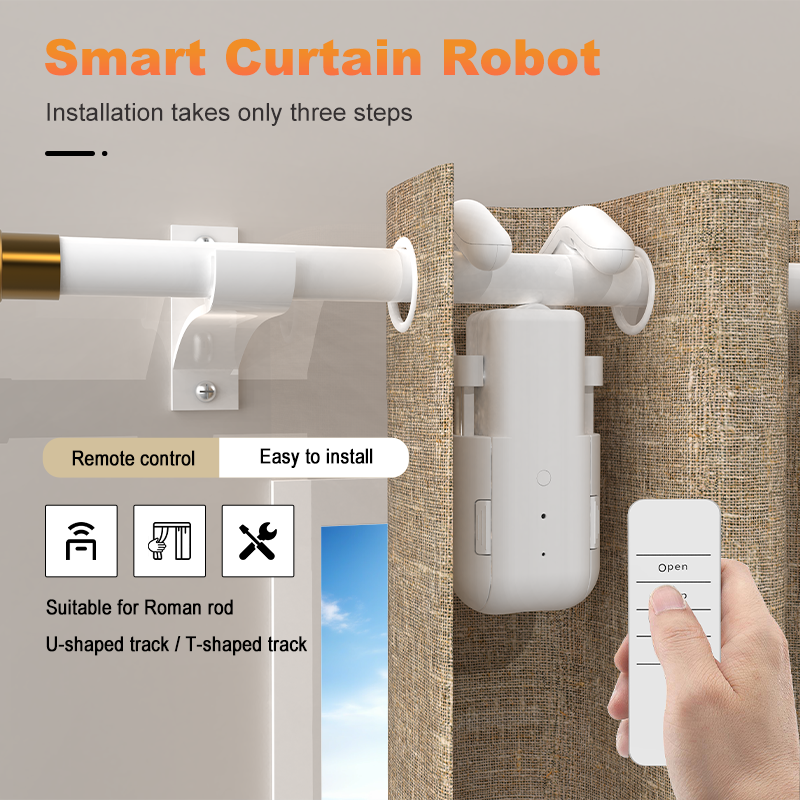 Diy Electronics Button - Smart Curtain Motor with Remote Button