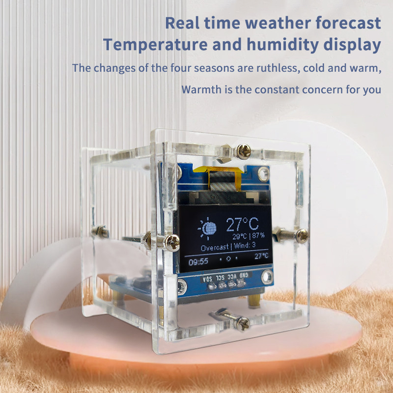 ESP8266 Mini Weather Clock Kit - Diy Electronics Parts avaliação e preço
