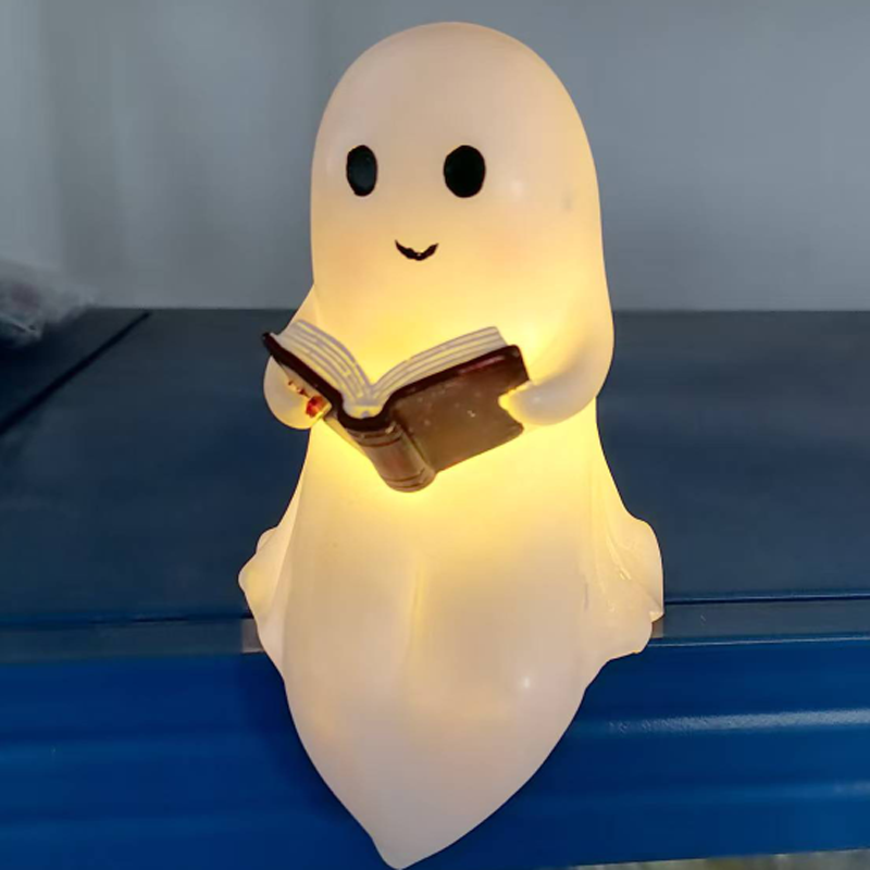 New Cute Ghost Reading Book La - Diy Halloween Electronics avaliação e preço