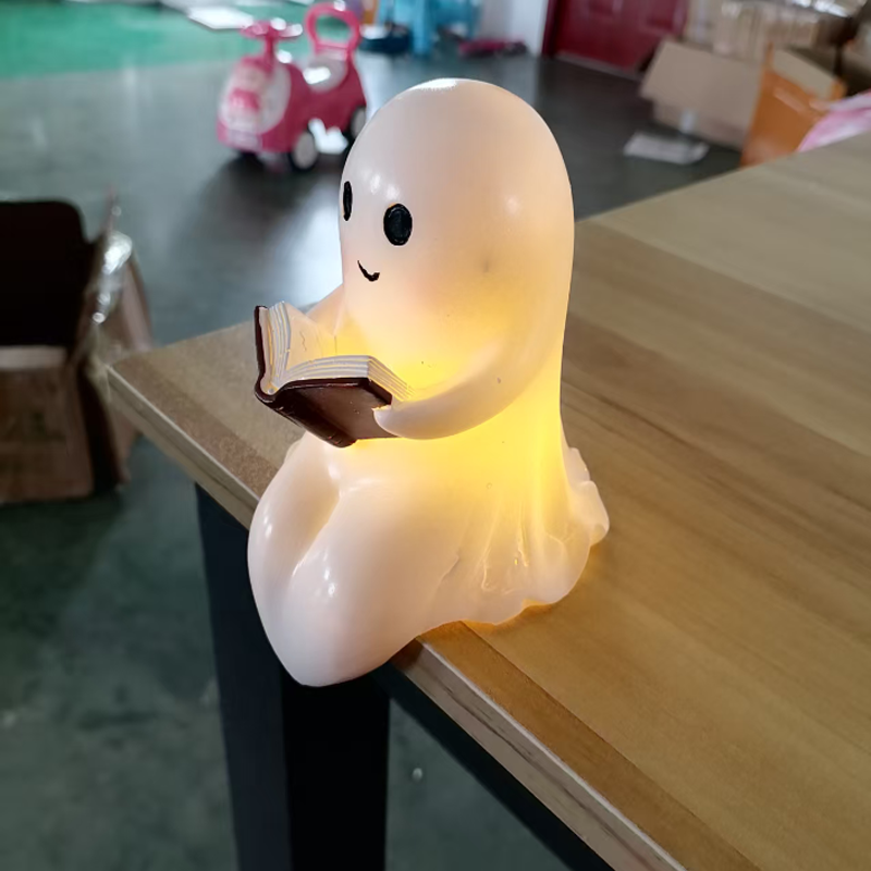 New Cute Ghost Reading Book La - Diy Halloween Electronics avaliação e preço