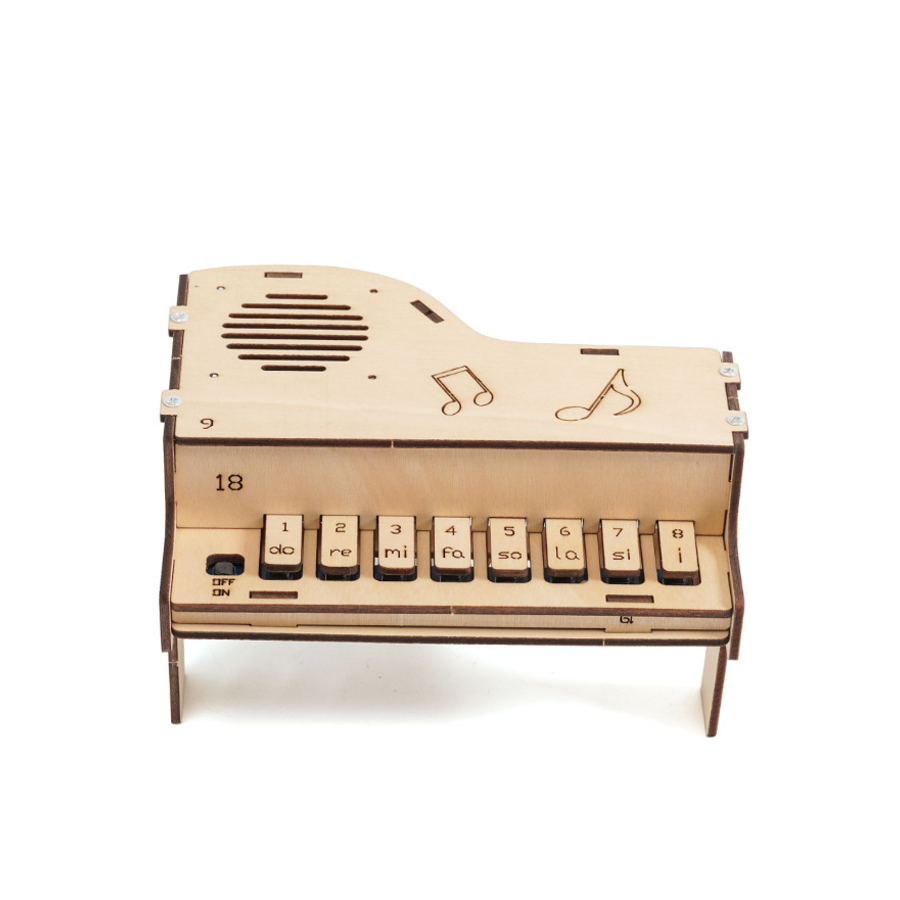 DIY Wooden Electronic Piano Mo - Diy Electronics Parts avaliação e preço