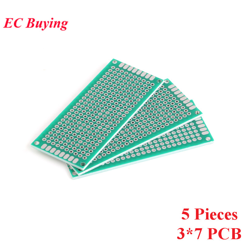 5pcs 3x7cm Double Side Prototy - Diy Electronics Circuits avaliação e preço