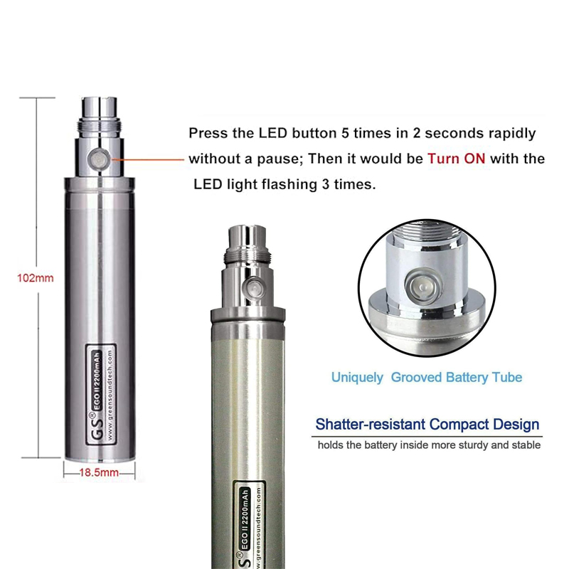 GS eGo II Prime Passthrough 22 - Diy Vape Electronics avaliação e preço