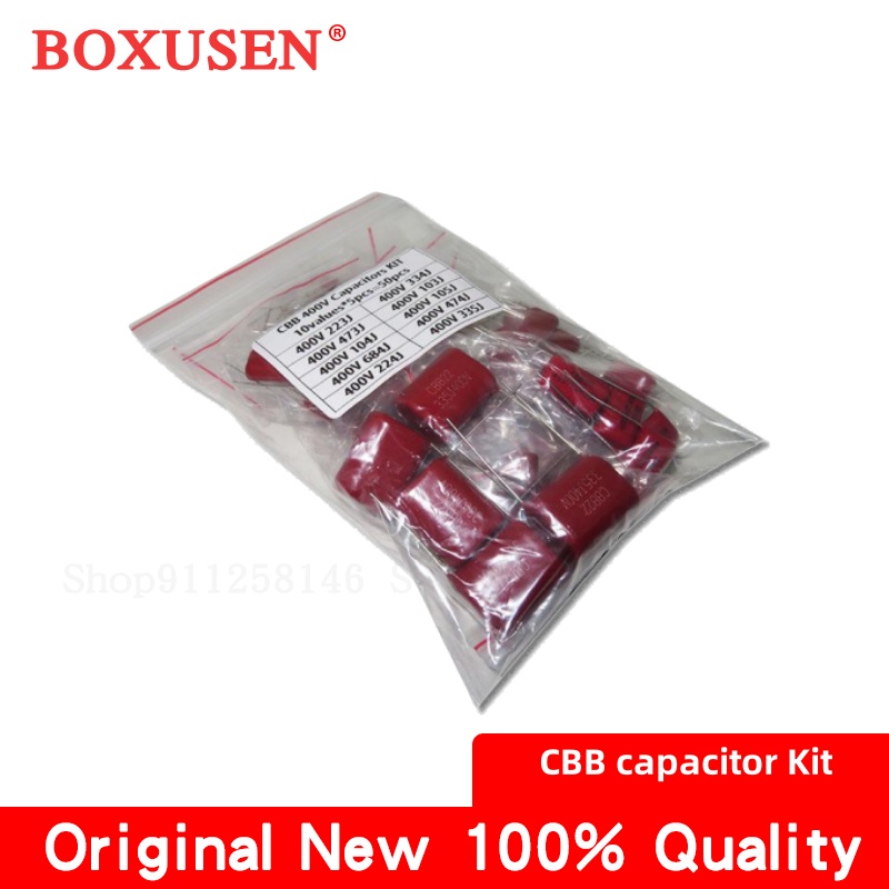 10value*5PCS=50PCS 400V 10nF ~ - Capacitor Kit Assortment avaliação e preço
