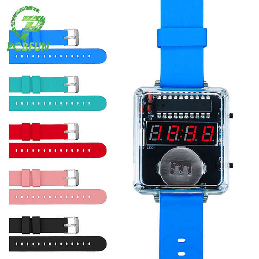 DIY Electronic Watch Kit LED D - Diy Electronics Youtube avaliação e preço