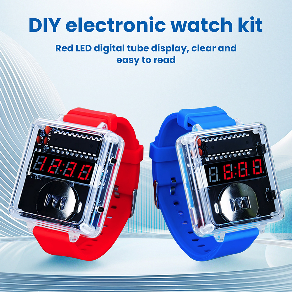 DIY Electronic Watch Kit LED D - Diy Electronics Youtube avaliação e preço