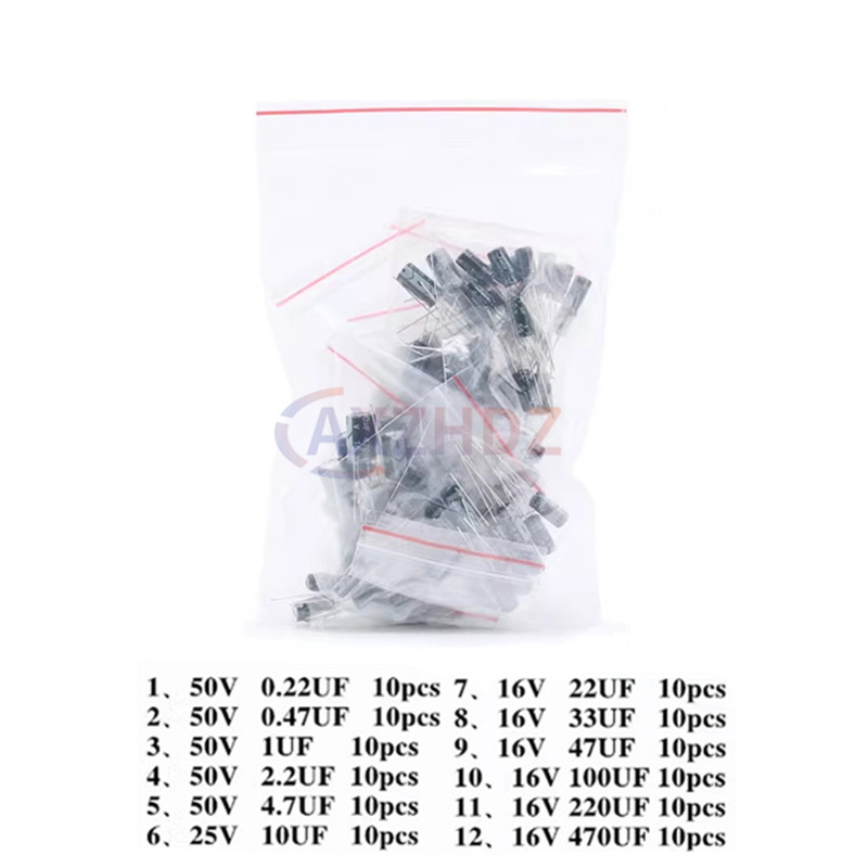 120/200/500Pcs Aluminum Electr - Capacitor Kit Assortment avaliação e preço