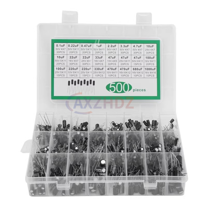 120/200/500Pcs Aluminum Electr - Capacitor Kit Assortment avaliação e preço