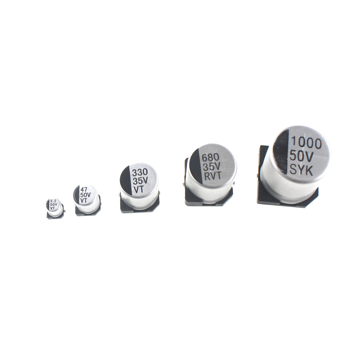 100/50/20pcs SMD 6.3V 10V 16V  - Capacitor Kit Assortment avaliação e preço