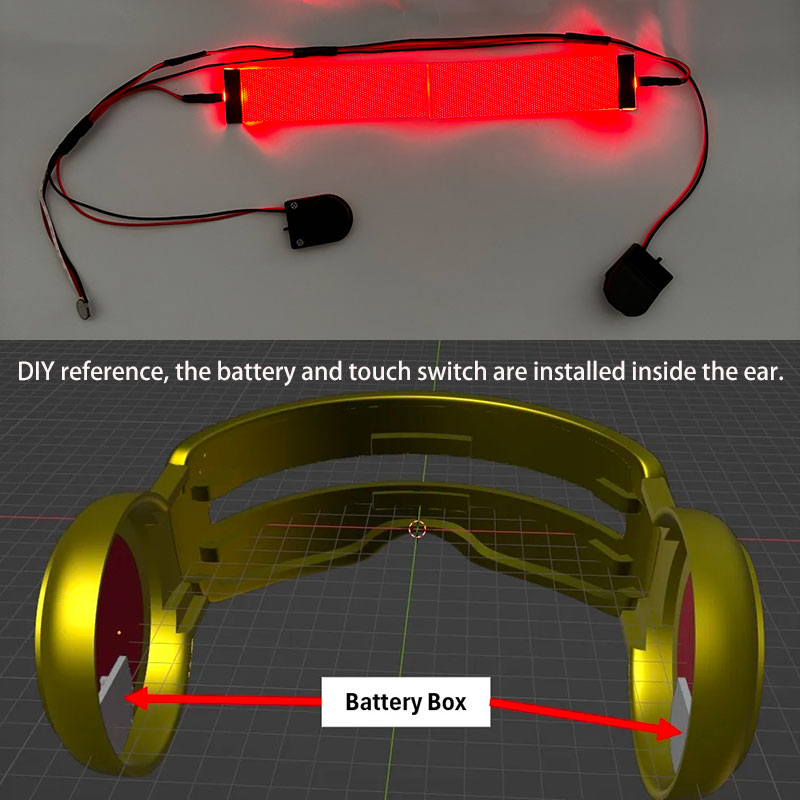 Red Flexible Bendable DIY LED  - Diy Halloween Electronics avaliação e preço