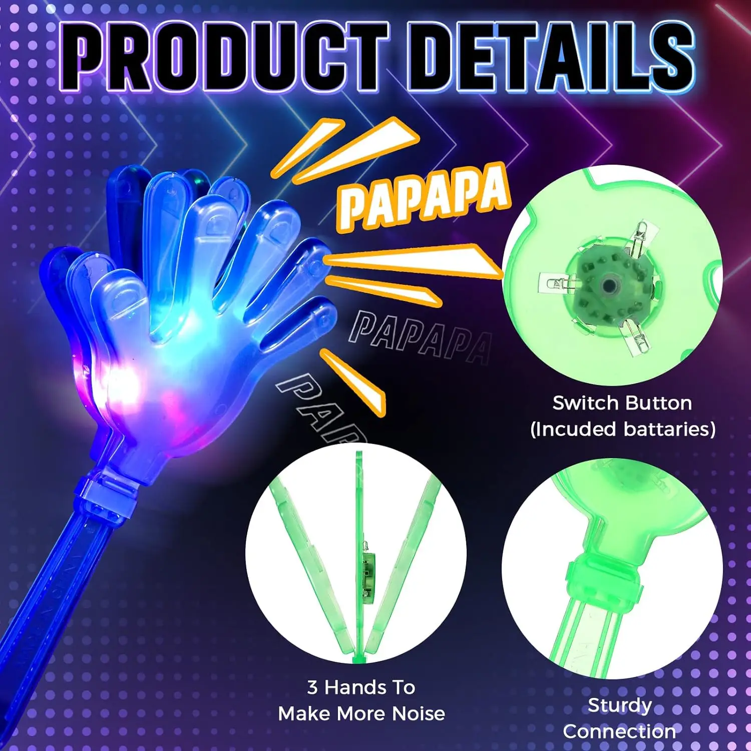 12pcs Hand Clappers Light up L - Diy Halloween Electronics avaliação e preço