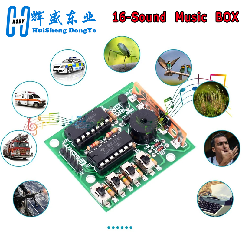 16 Music Sound Box BOX-16 Boar - Diy Electronics Game avaliação e preço