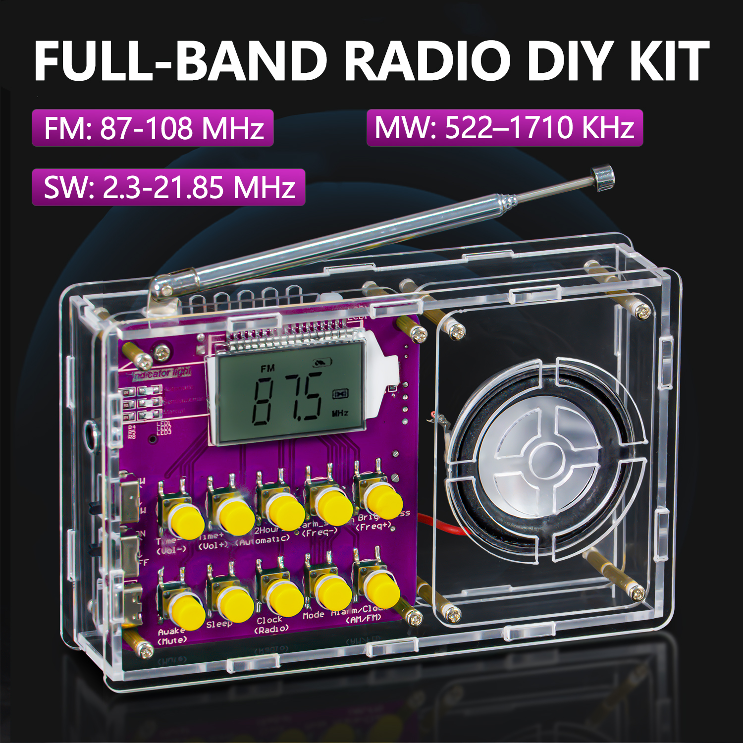 Full-band Radio DIY Kit FM/MW/ - Hobby Diy Electronics Kit avaliação e preço