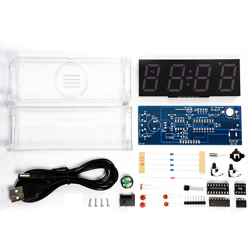 Digital Tube DIY Clock Kit Tem - Diy Electronics Parts avaliação e preço