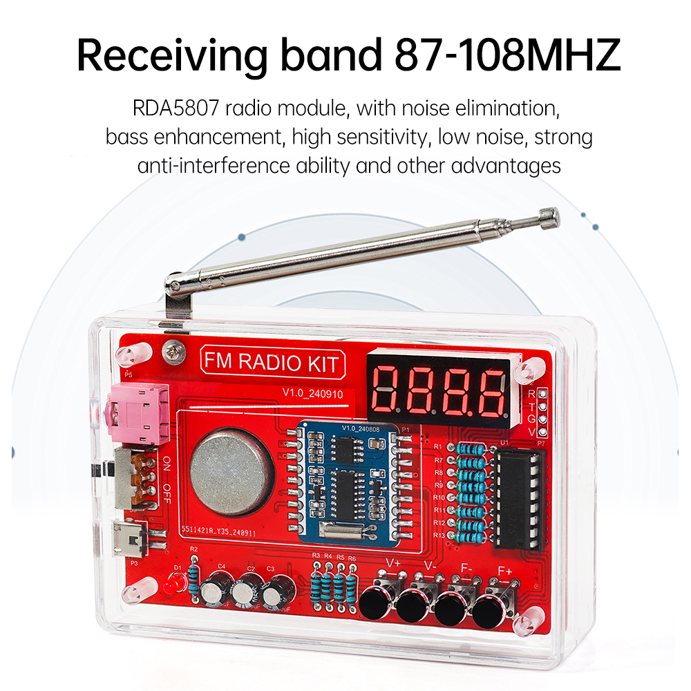  RDA5807 DIY FM Radio Electro - Hobby Diy Electronics Kit avaliação e preço