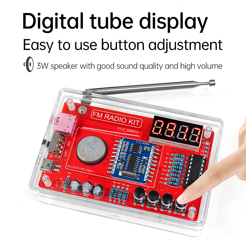  RDA5807 DIY FM Radio Electro - Hobby Diy Electronics Kit avaliação e preço