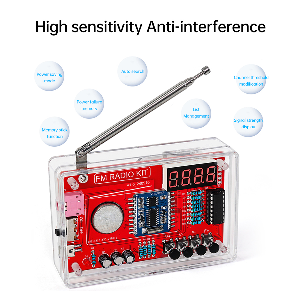  RDA5807 DIY FM Radio Electro - Hobby Diy Electronics Kit avaliação e preço