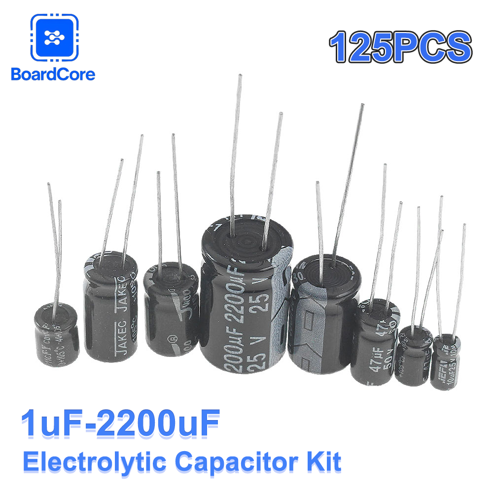 25 Values 125PCS Electrolytic  - Hobby Diy Electronics Kit avaliação e preço