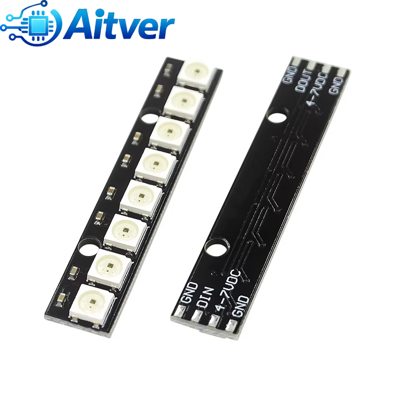 WS2812B 8Bit RGB LED Module 5V - Diy Electronics Address avaliação e preço