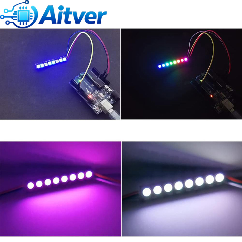 WS2812B 8Bit RGB LED Module 5V - Diy Electronics Address avaliação e preço