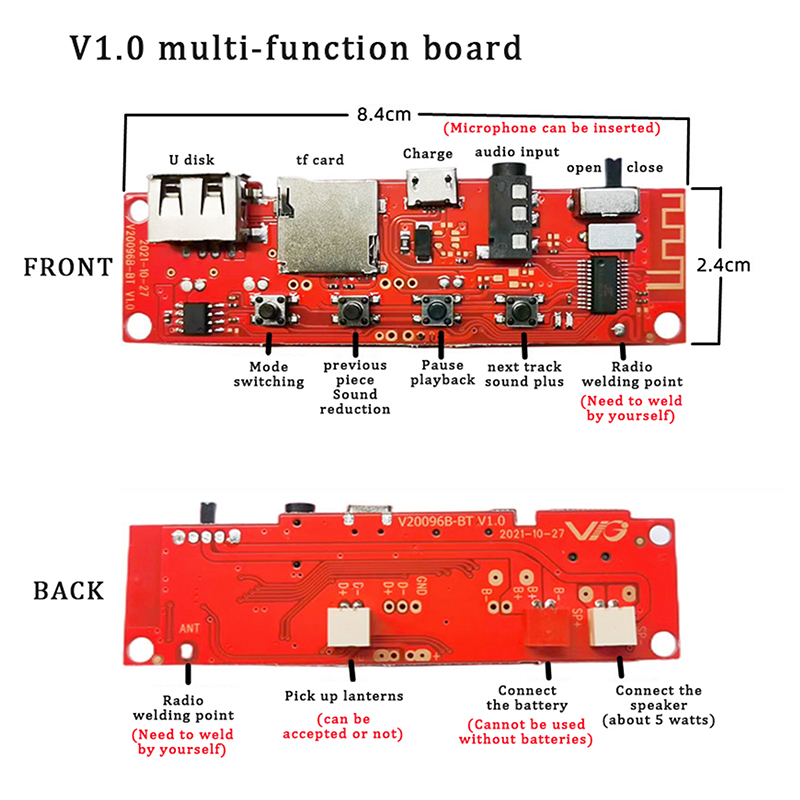 Multifunctional Bluetooth Audi - Diy Audio Electronics Kit avaliação e preço