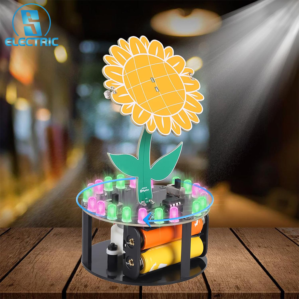 Light Chasing Sunflower Solder - Diy Electronics Ideas avaliação e preço