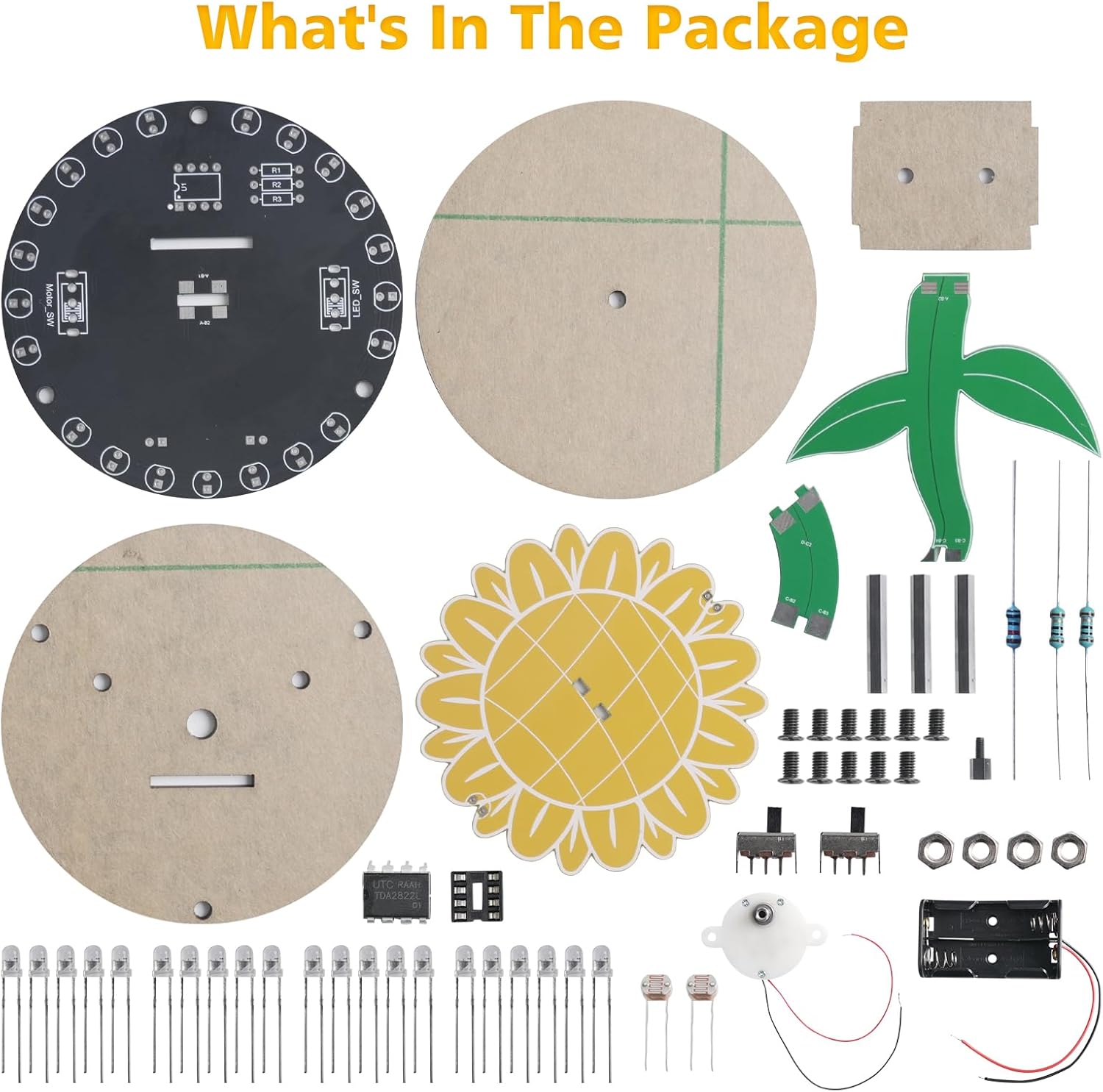 Light Chasing Sunflower Solder - Diy Electronics Ideas avaliação e preço