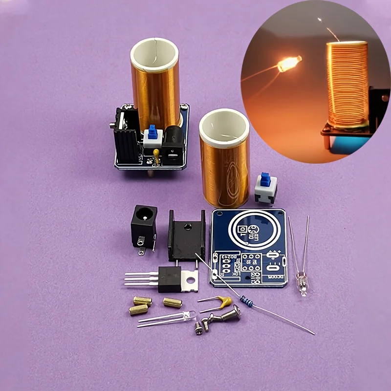 Mini Tesla Coil Kit BD243 DIY  - Hobby Diy Electronics Kit avaliação e preço