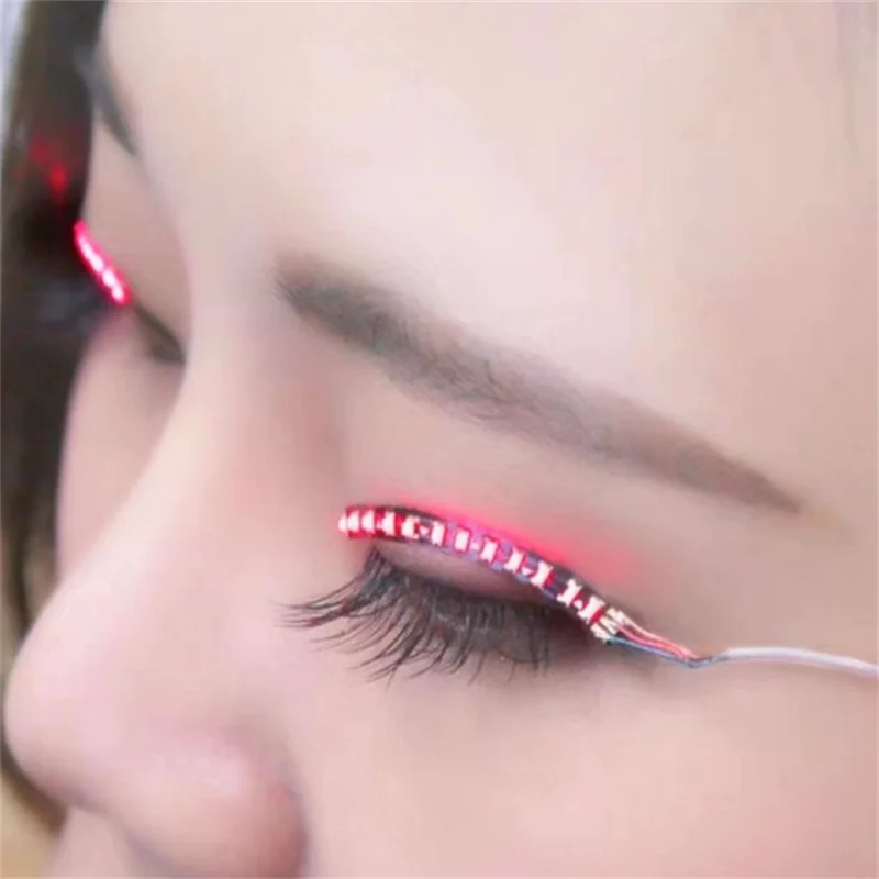 1 Pair LED False Eyelashes,Mak - Diy Halloween Electronics avaliação e preço
