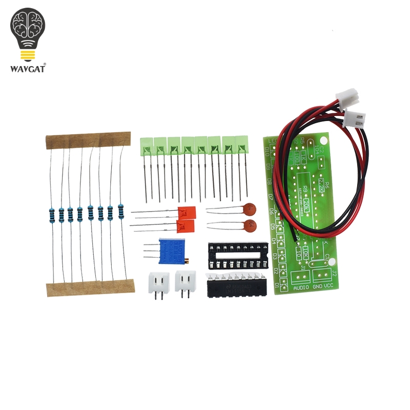 LM3915 DC 9V-12V 10 LED Sound  - Diy Audio Electronics Kit avaliação e preço