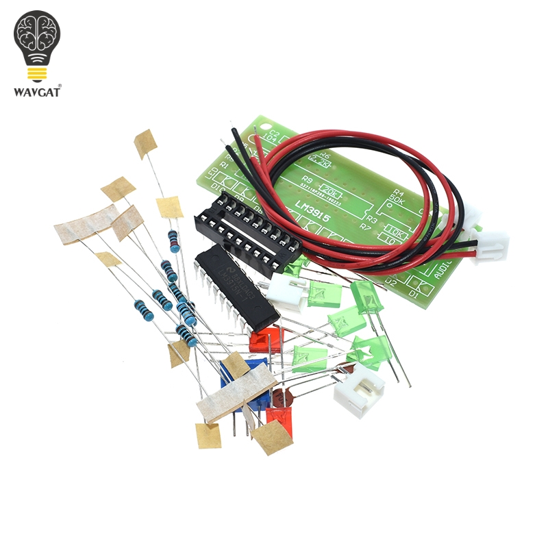LM3915 DC 9V-12V 10 LED Sound  - Diy Audio Electronics Kit avaliação e preço