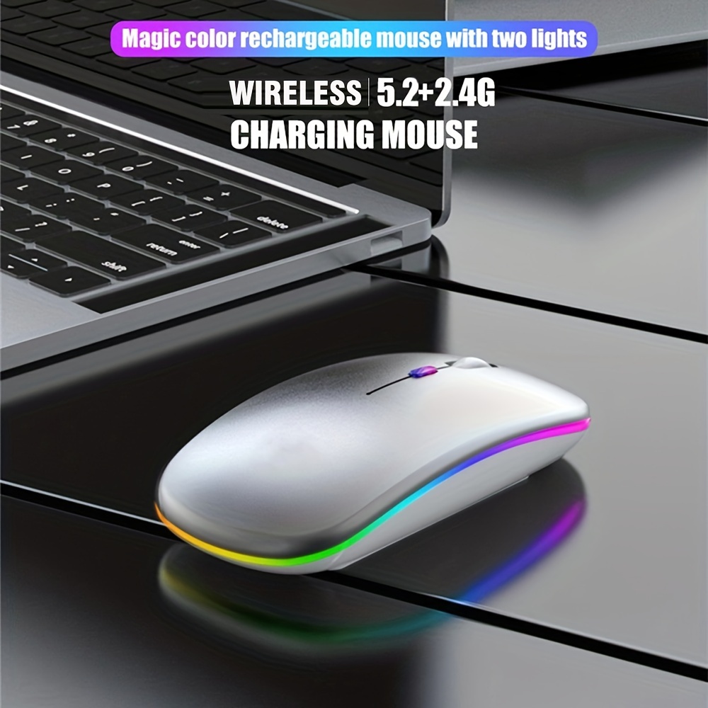 Wireless Mouse RGB Rechargeabl - Diy Mouse Electronics avaliação e preço