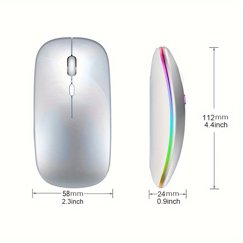 Wireless Mouse RGB Rechargeabl - Diy Mouse Electronics avaliação e preço