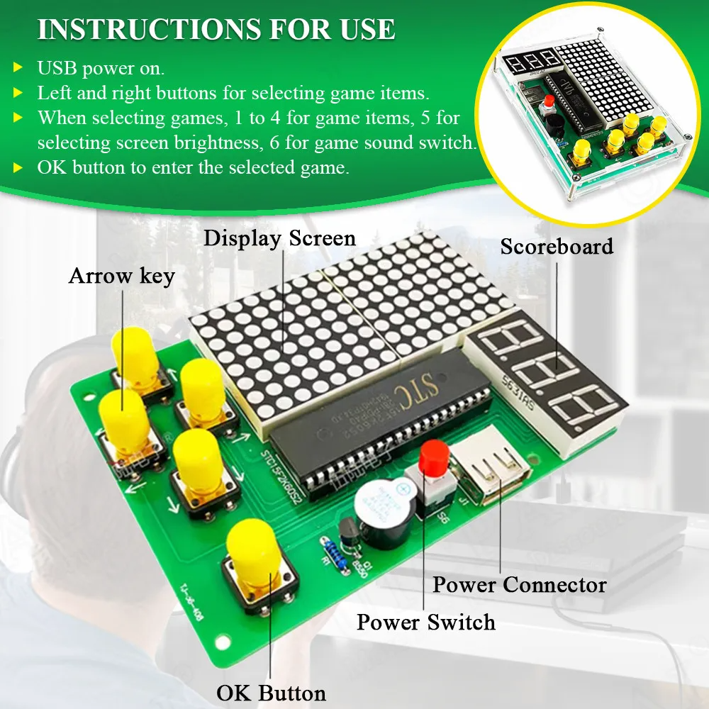 DIY Pixel Game Maker Kit Elect - Diy Electronics Game avaliação e preço