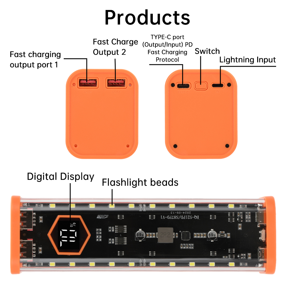 8*21700 Battery Case 22.5W Fas - Diy Electronics Hobby avaliação e preço