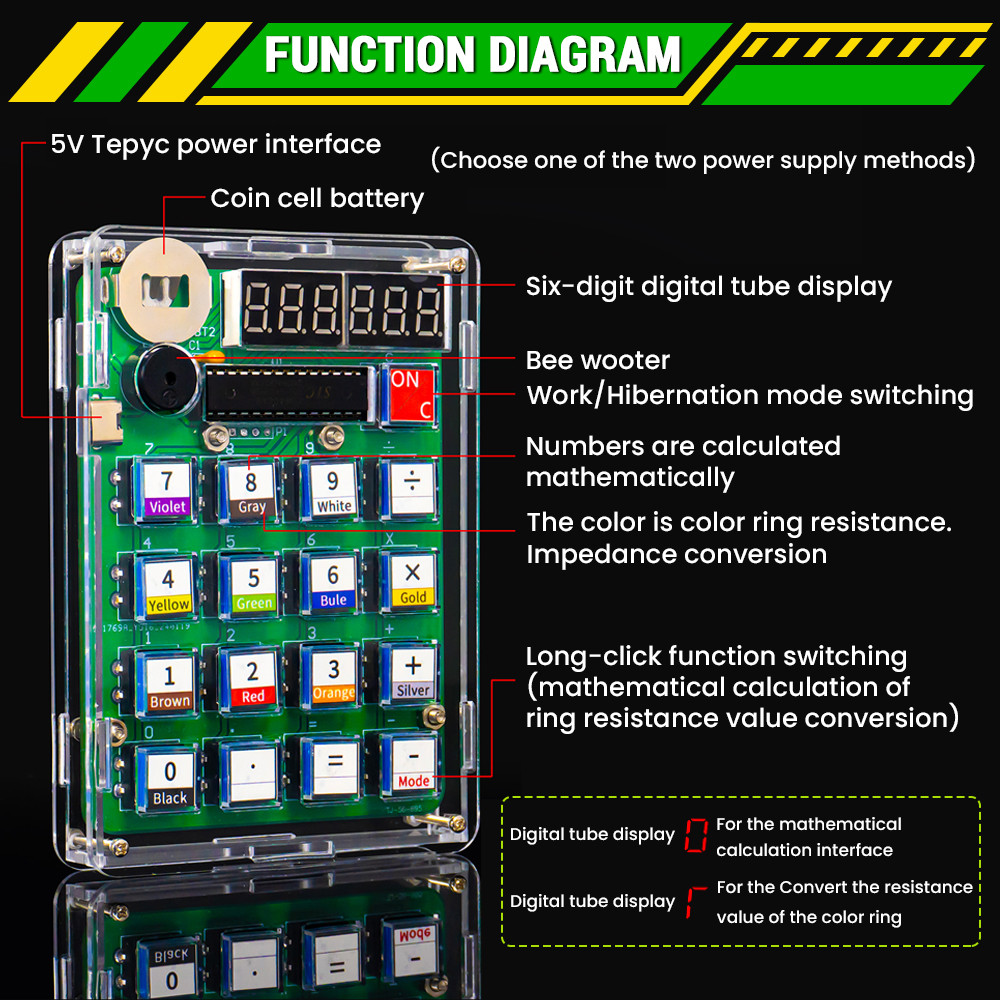 DIY Calculator Electronic Prod - Diy Electronics Youtube avaliação e preço