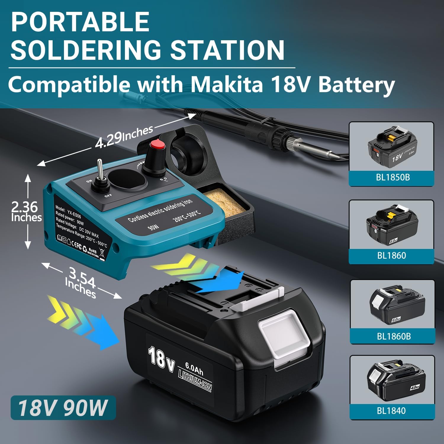 90W LED Digital Cordless Solde - Diy Electronics Hobby avaliação e preço