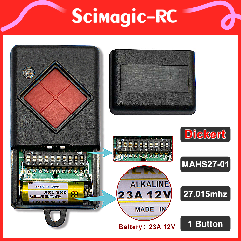 100% Compatible DICKERT 27 mhz - Diy Electronics Button avaliação e preço