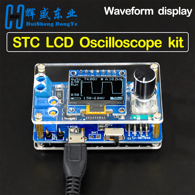 Mini DOS LCD Oscilloscope Kit  - Hobby Diy Electronics Kit avaliação e preço