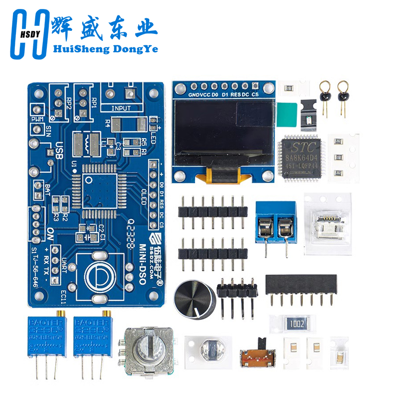 Mini DOS LCD Oscilloscope Kit  - Hobby Diy Electronics Kit avaliação e preço