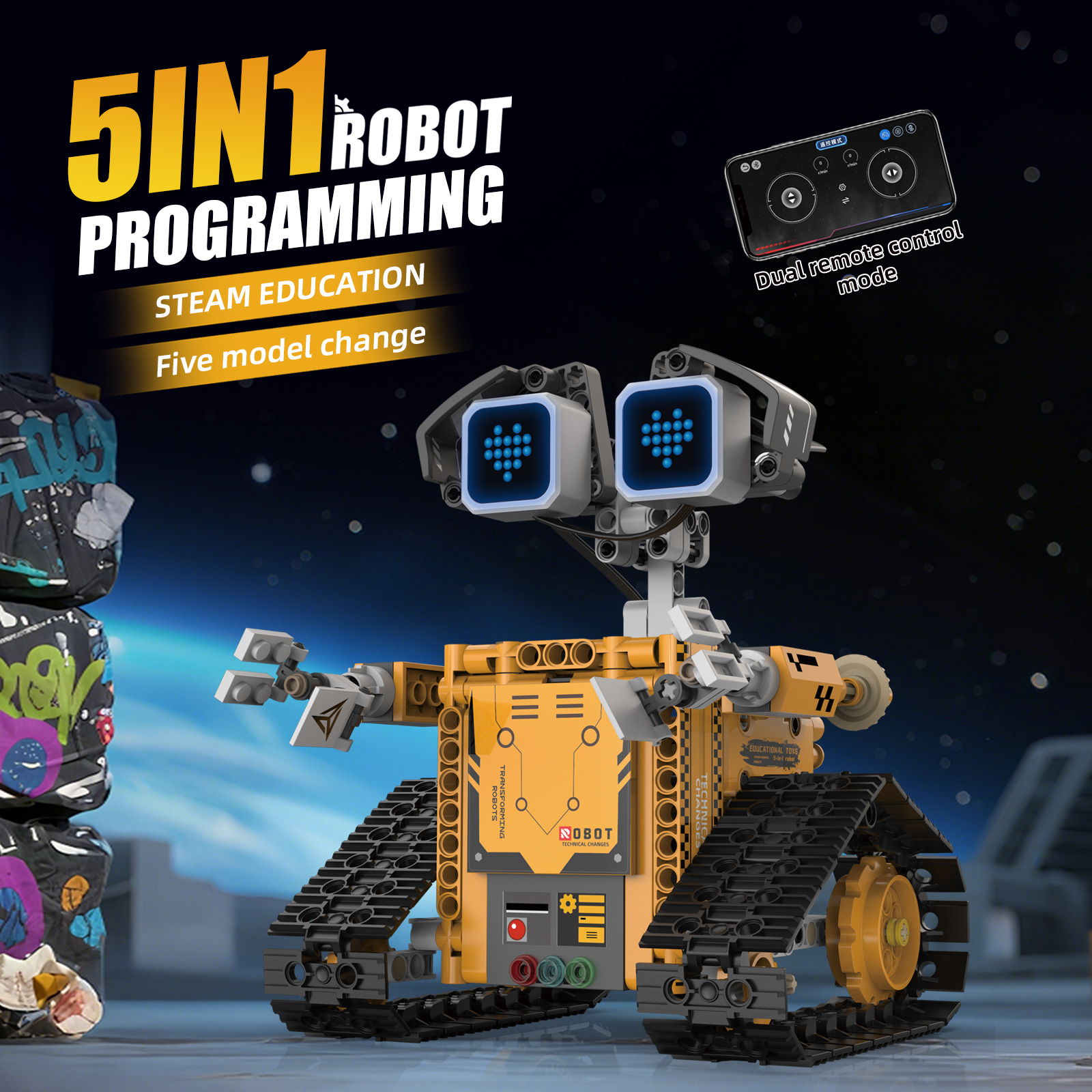 5-in-1 robot programming remot - Diy Electronics Button avaliação e preço