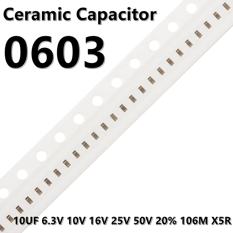 (100pcs) 0603 10UF 6.3V 10V 16 - Capacitor Kit Assortment avaliação e preço