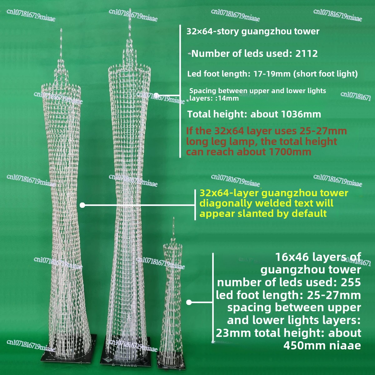 64-Floor Canton Tower DIY Kit  - Diy Electronics Parts avaliação e preço