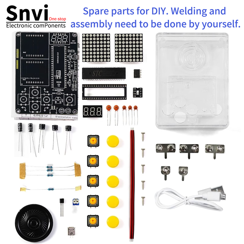 Snvi DIY Pixel Game Console Ki - Diy Electronics Game avaliação e preço