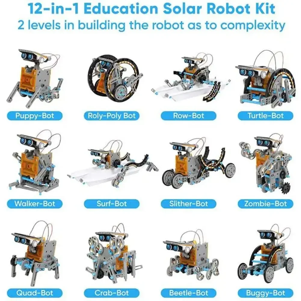 13 in 1 Solar Powered Robot Sc - Diy Electronics Game avaliação e preço