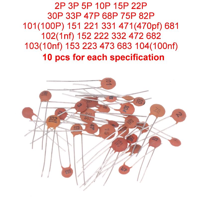 【Y】Assorted Ceramic Capacitor  - Capacitor Kit Assortment avaliação e preço